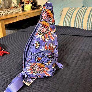 Vera Bradley Women's Recycled Cotton Mini Sling Backpack